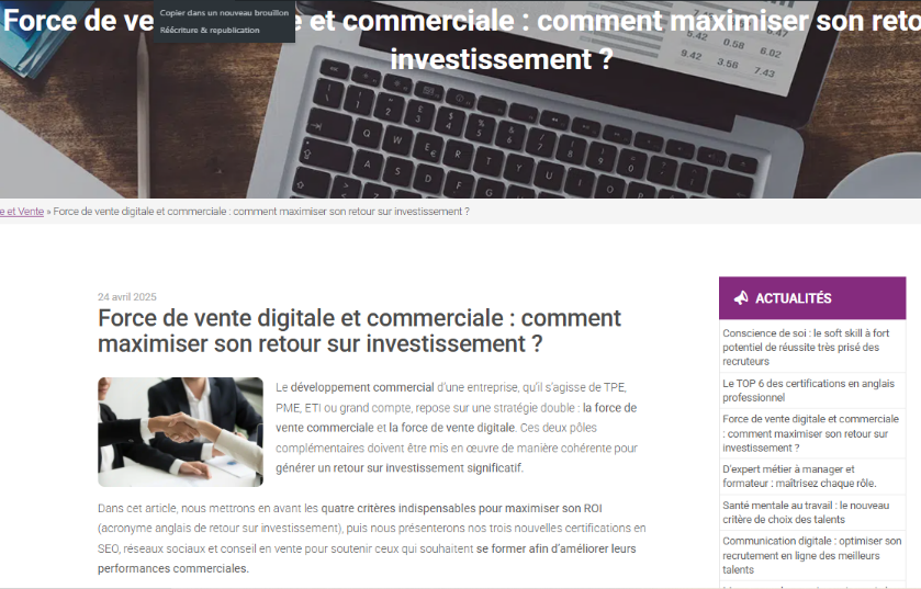 Audavia articles de blog