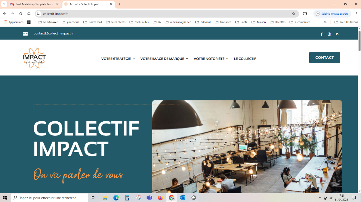 Collectif Impact création de site web