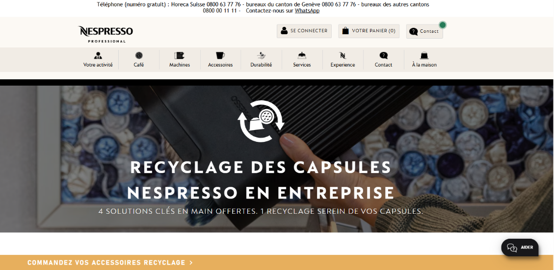 Optimisation SEO Nespresso